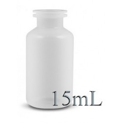 15mL Plastic Serum Bottle Vials, Opaque HDPE, Pk 25