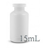 15mL Plastic Serum Bottle Vials, Opaque HDPE, Pk 25