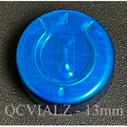 13mm Full Tear Off Aluminum Vial Seals, Sapphire Blue, Bag of 1,000