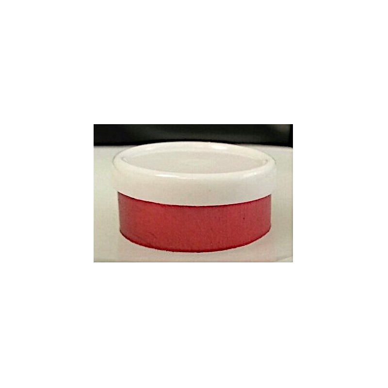 20mm Plain Flip Caps Vial Seals, White Cap Red Aluminum. Low cost generic item. Bag of 1,000 pieces