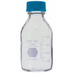 500mL Media Reagent Bottle, GL45 Cap, Cs of 10