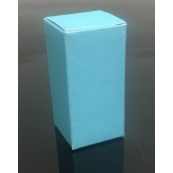 Light Blue Vial Boxes, for 10mL Vials, Pack of 100. Shipped flat - the customer must fold up for use on arrival.