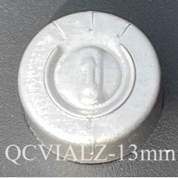 13mm Full Tear Off Aluminum Vial Seals, Natural Silver, pack of 100