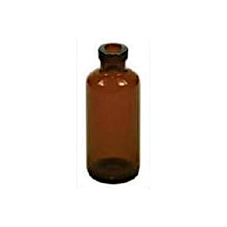 10mL Amber Serum Vials, 13mm Crimp, 22x52mm, Tray of 273pc