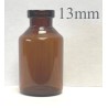 5mL Amber Serum Vials, 13mm Crimp, 22x40mm, Tray of 273pc