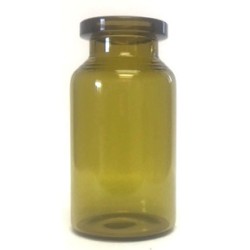 10ml Honey Wheat Amber Vials, 24x47mm, tray of 238pc