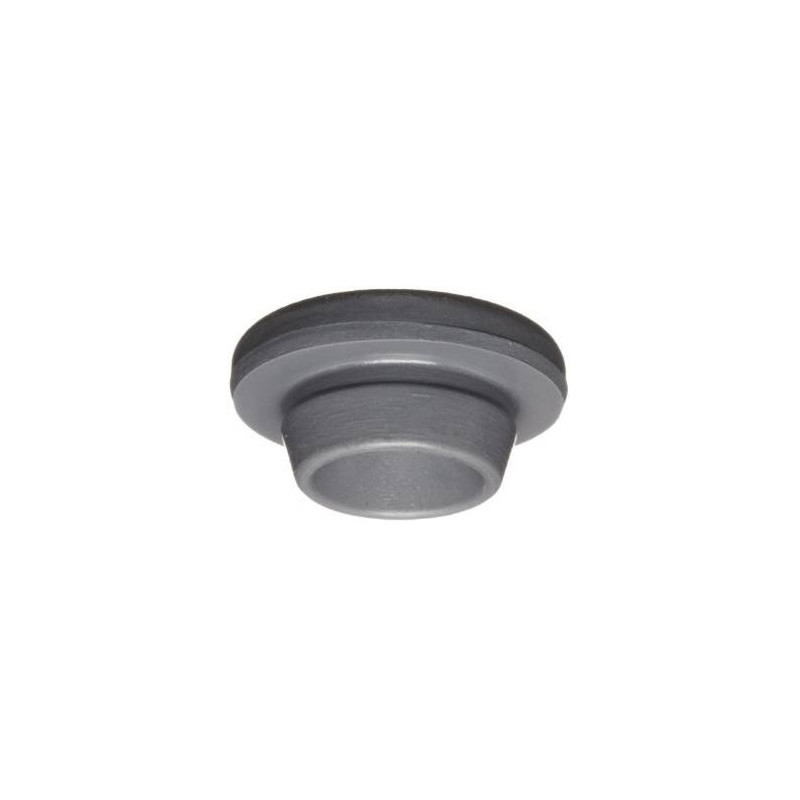 20mm Gray Snap-On Rubber Vial Stopper, Pack of 100