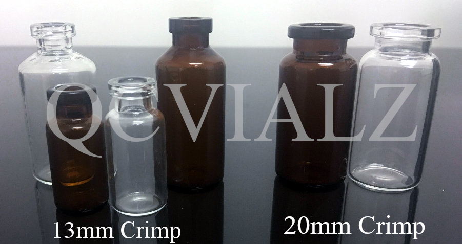 13mm and 20mm crimp 10ml vials by QCVIALZ