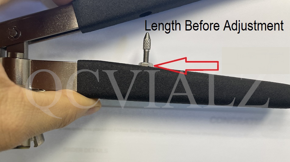 Flip Off Vial Seal Crimper - Initial Setting