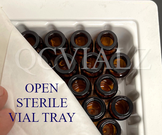 10ml open sterile vial tray